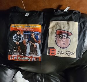 BRAND NEW Black Graphic T-Shirts with Iconic Prints 1 For 15.00/2 For 25.00